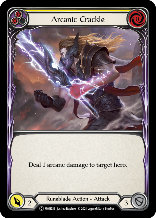 Arcanic Crackle (Amarillo) [U-MON236] (Monarch Unlimited) Ilimitado Normal 