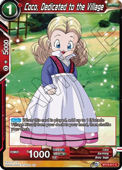 Coco, dedicada a la aldea (BT15-017) [Saiyan Showdown] 