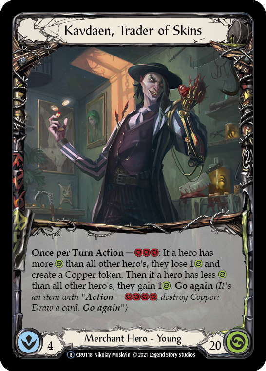 Kavdaen, comerciante de máscaras [U-CRU118] (Crucible of War Unlimited) Lámina arcoíris ilimitada 