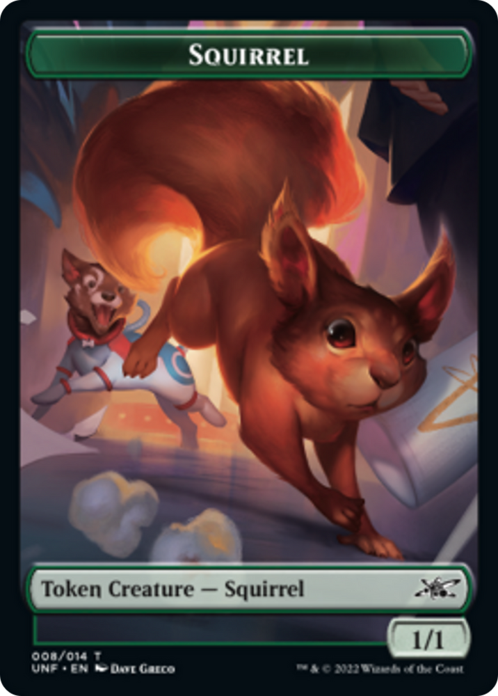 Ardilla // Tesoro (012) Ficha de doble cara [Tokens Unfinity] 