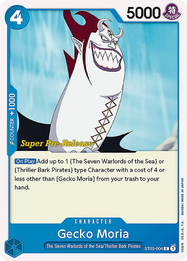 Gecko Moria [Súper mazo inicial de prelanzamiento: Los siete señores de la guerra del mar] 
