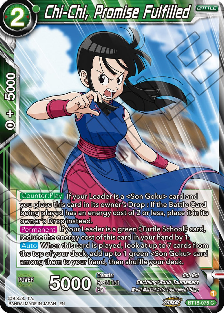 Chi-Chi, promesa cumplida (BT18-075) [Dawn of the Z-Legends] 