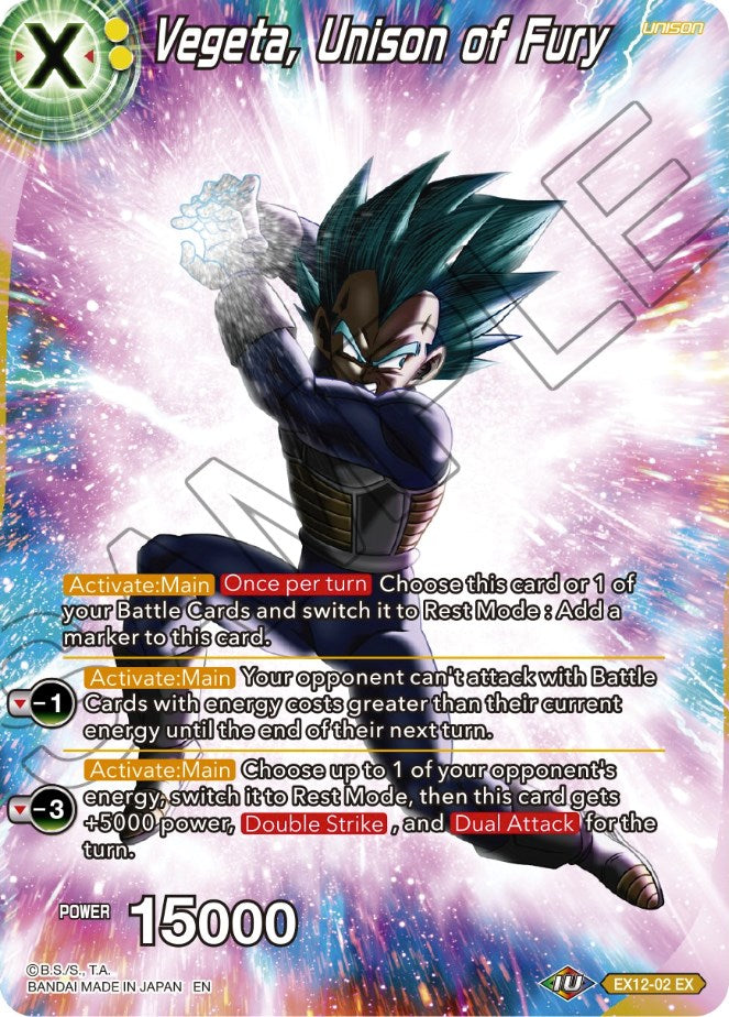 Vegeta, Unison of Fury (EX12-02) [Selección de tema: Historia de Vegeta] 