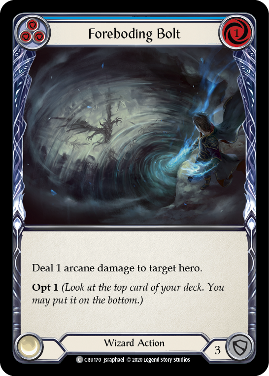 Rayo de presagio (azul) [CRU170] (Crucible of War) 1.a edición normal 
