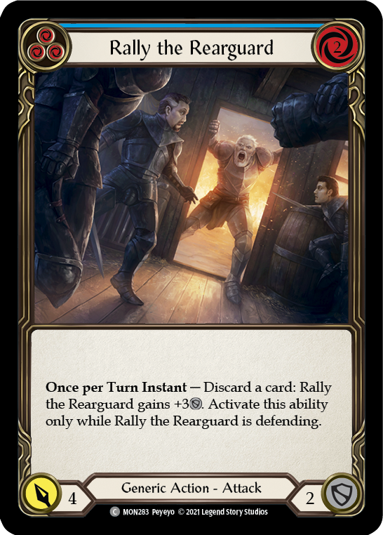 Rally the Rearguard (Azul) [MON283-RF] (Monarch) 1.ª edición Rainbow Foil 