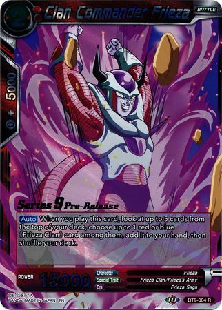 Clan Commander Frieza (BT9-004) [Promociones de presentación de Universal Onslaught] 