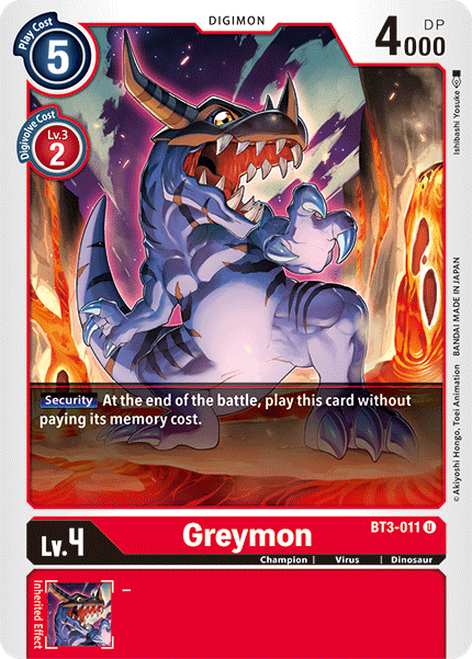 Greymon [BT3-011] [Lanzamiento de refuerzo especial Ver.1.5] 