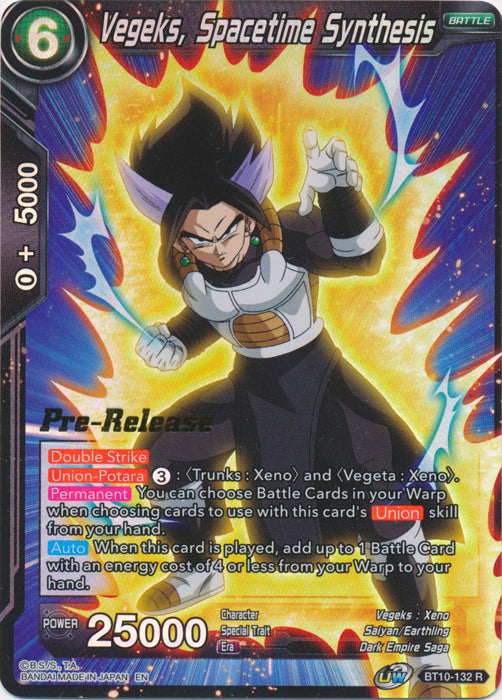 Vegeks, Síntesis del espacio-tiempo (BT10-132) [Promociones de presentación de Rise of the Unison Warrior] 