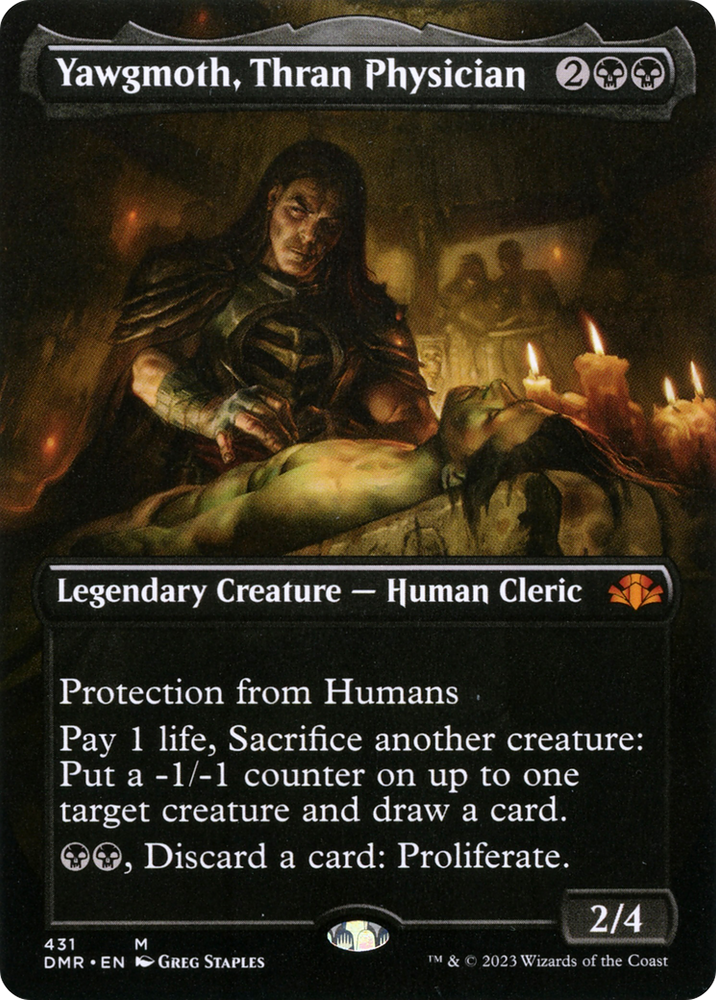 Yawgmoth, Thran Physician (Arte alternativo sin fronteras) [Dominaria Remastered] 