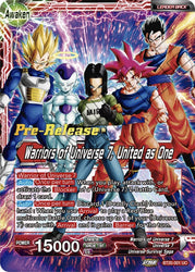 Androide 17 // Warriors of Universe 7, United as One (BT20-001) [Promociones de presentación con absorción de poder] 