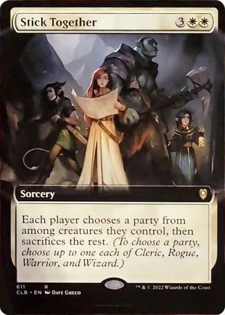Stick Together (Arte extendido) [Commander Legends: Battle for Baldur's Gate] 