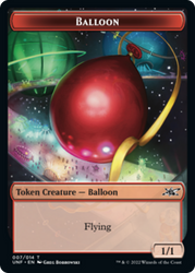 Gato // Ficha de globo de doble cara [Tokens Unfinity] 