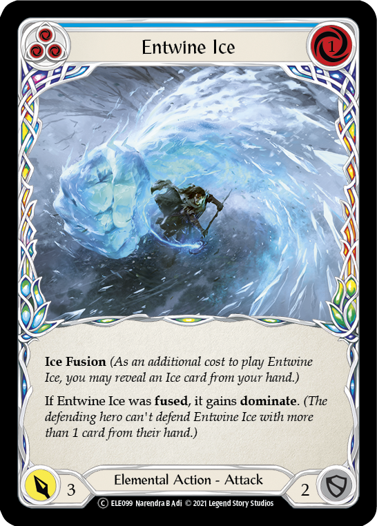 Entwine Ice (Azul) [U-ELE099] (Tales of Aria Unlimited) Lámina arcoíris ilimitada 