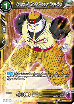 Androide 19, Bionic Punisher Unleashed (Raro) (BT13-114) [Rivalidad Suprema] 