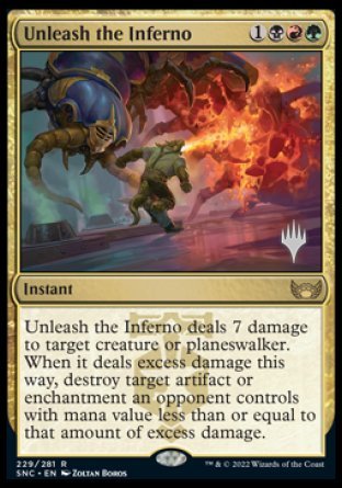 Unleash the Inferno (Paquete promocional) [Calles de nuevas promociones de Capenna] 