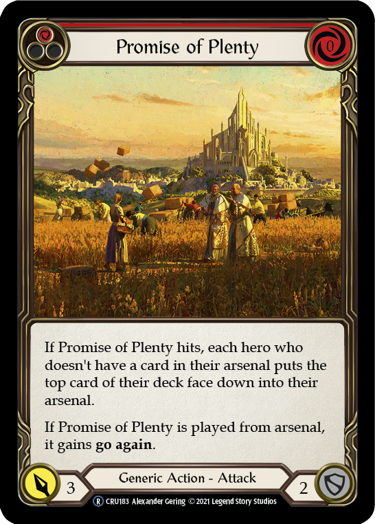 Promesa de abundancia (rojo) [U-CRU183] (Crucible of War Unlimited) Ilimitado Normal 