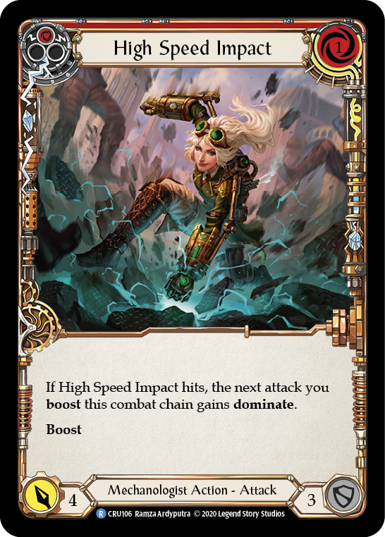 Impacto de alta velocidad (rojo) [CRU106] (Crucible of War) 1.a edición Rainbow Foil 