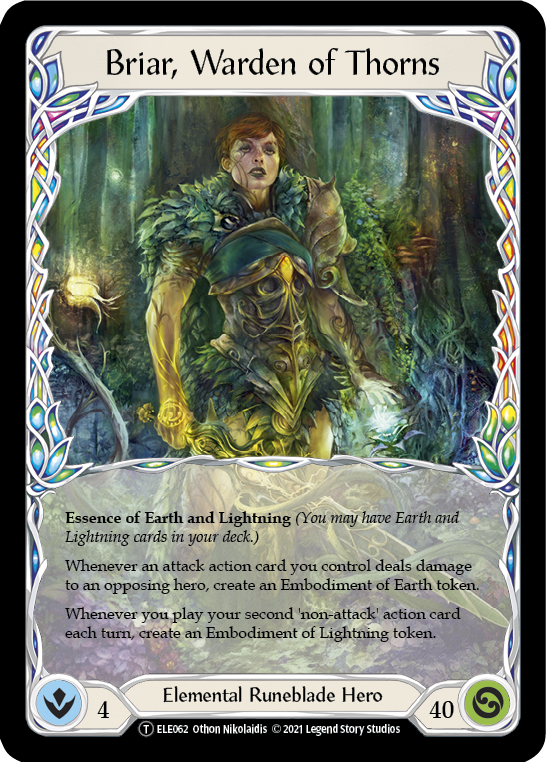 Briar, Guardián de las Espinas // Puño del Titán [U-ELE062] (Tales of Aria Unlimited) Ilimitado Normal 