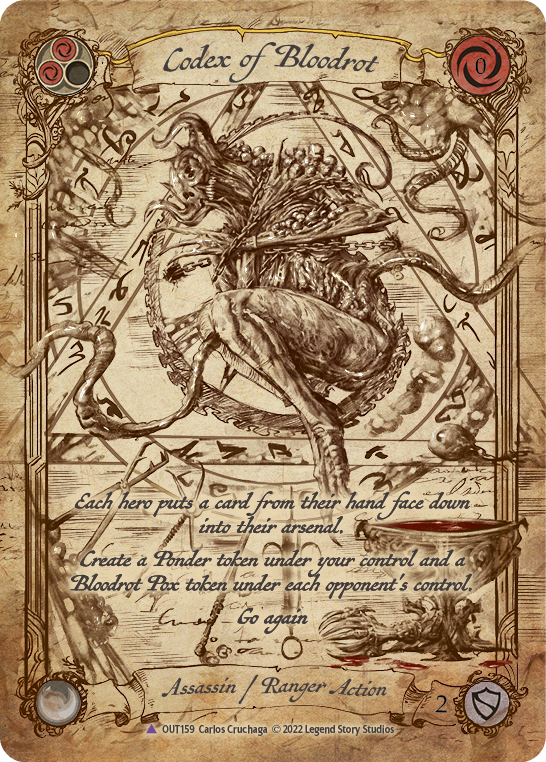 Codex of Bloodrot (Marvel Cold Foil) [OUT159] (Forasteros) Cold Foil 