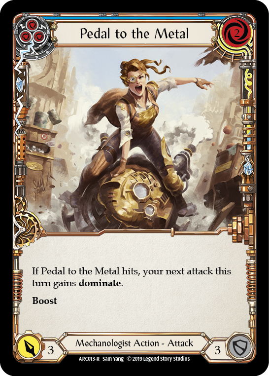 Pedal to the Metal (Azul) [ARC013-R] (Arcane Rising) 1.ª edición Rainbow Foil 