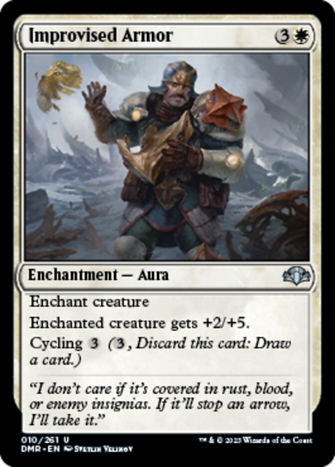 Armadura improvisada [Dominaria Remastered] 
