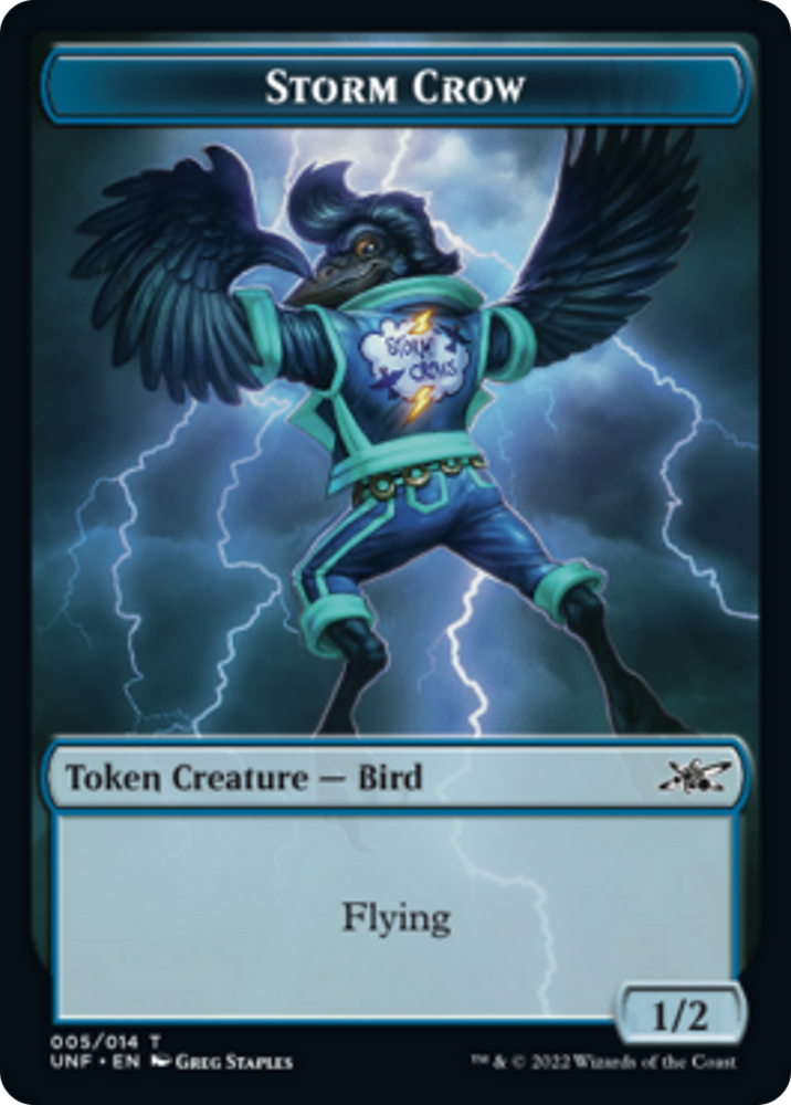 Robot payaso (002) // Ficha de doble cara Storm Crow [Tokens Unfinity] 
