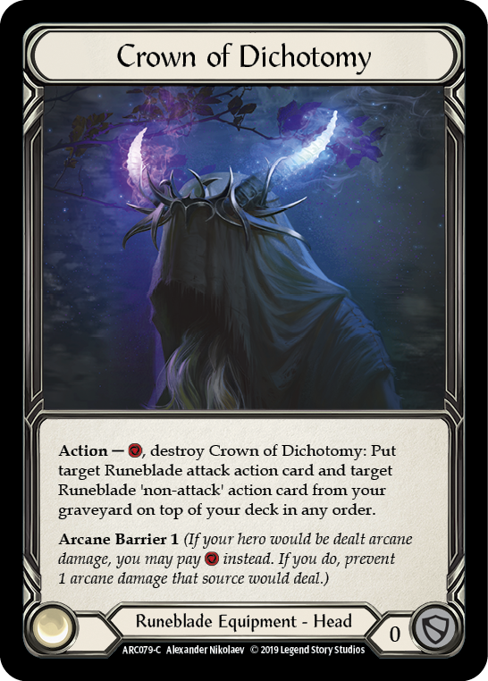 Corona de dicotomía [ARC079-C] (Arcane Rising) Primera edición Cold Foil 