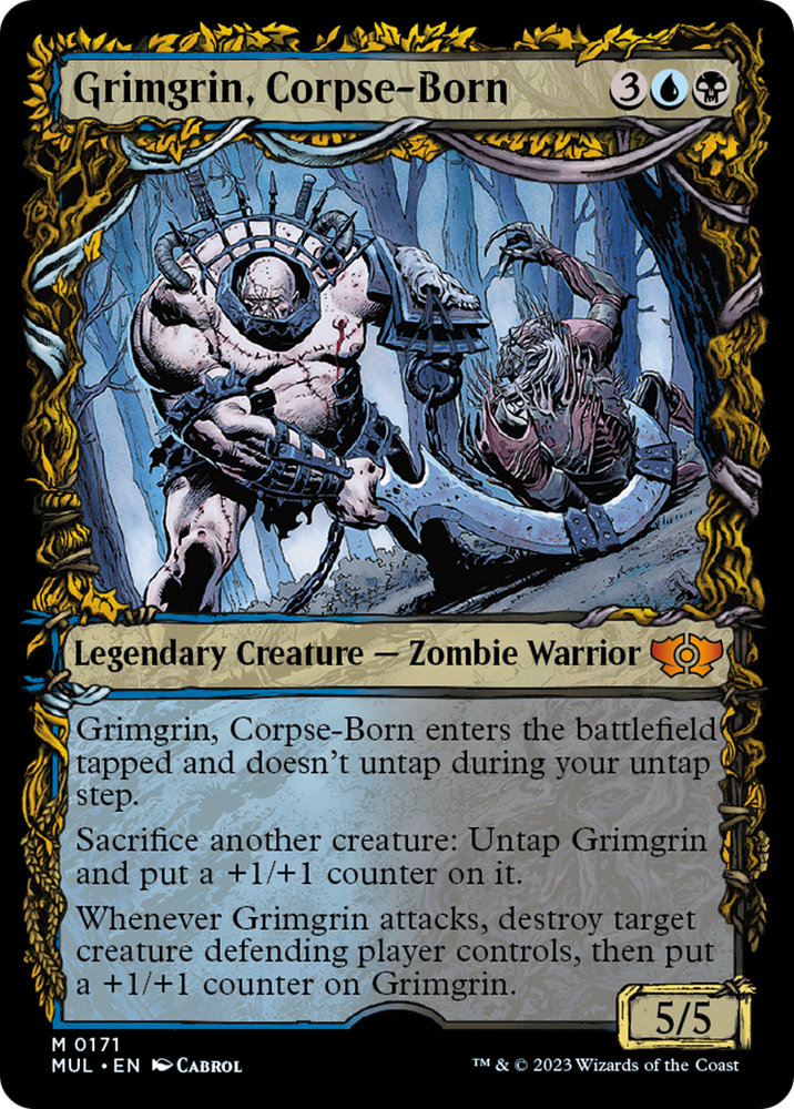 Grimgrin, nacido del cadáver (Halo Foil) [Multiverse Legends] 