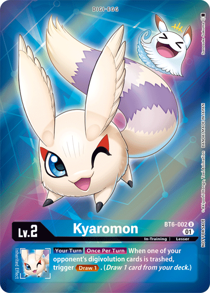 Kyaromon [BT6-002] (Arte alternativo - Box Topper) [Doble diamante] 