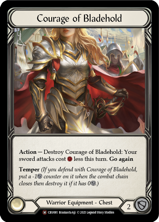 Courage of Bladehold [U-CRU081] (Crucible of War Unlimited) Lámina arcoíris ilimitada 