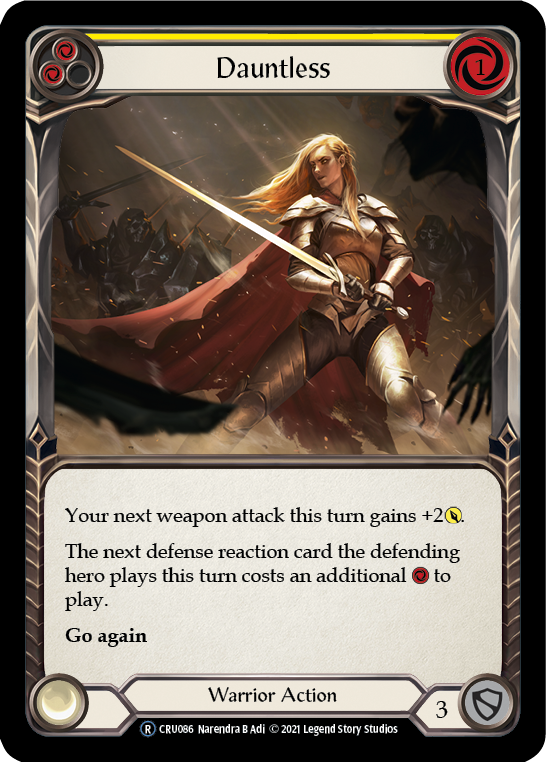 Dauntless (Amarillo) [U-CRU086] (Crucible of War Unlimited) Lámina arcoíris ilimitada 