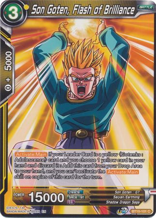 Son Goten, Destello de brillantez (BT10-101) [El ascenso del guerrero al unísono] 