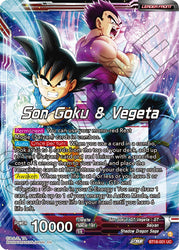 Son Goku y Vegeta // SS4 Son Goku y SS4 Vegeta, juntos (BT18-001) [Promociones de presentación de Dawn of the Z-Legends] 