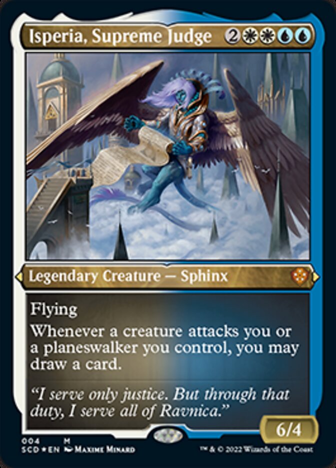 Isperia, Juez Supremo (Grabado en lámina) [Mazos Starter Commander] 
