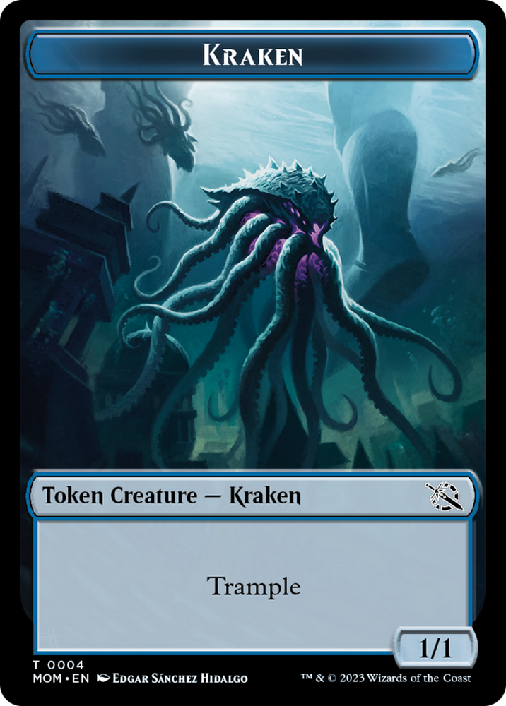 Monje // Ficha de doble cara Kraken [Fichas de la Marcha de la Máquina] 
