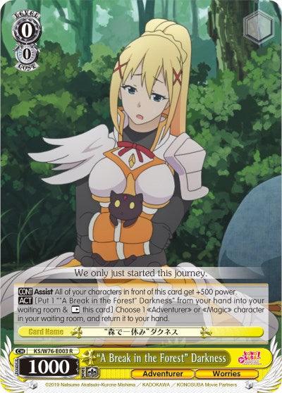 "A Break in the Forest" Darkness (KS/W76-E003 R) [KonoSuba The Movie: Legend of Crimson] - Blue Jay's Cauldron