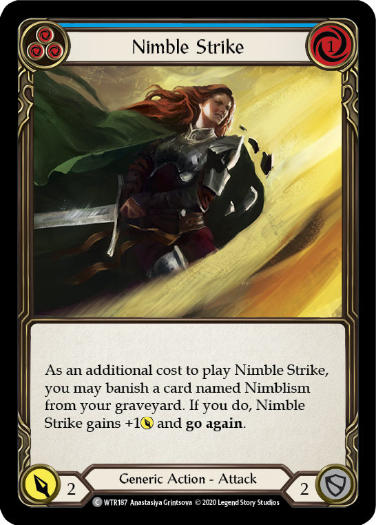 Nimble Strike (Azul) [U-WTR187] (Bienvenido a Rathe Unlimited) Lámina arcoíris ilimitada 