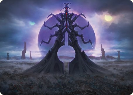 Tarjeta artística Crepúsculo del Sol Negro [Phyrexia: All Will Be One Art Series] 
