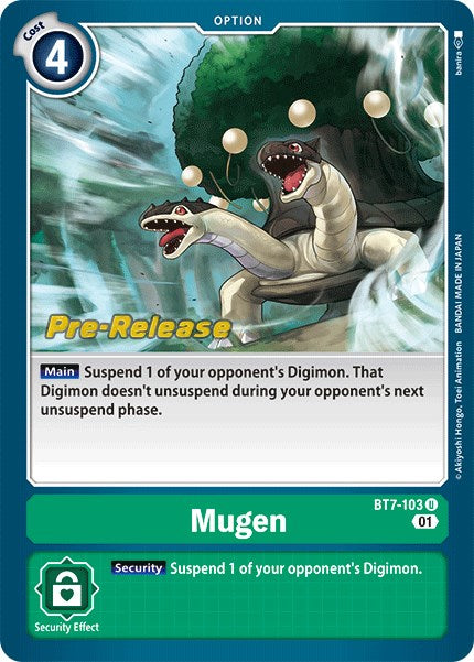Mugen [BT7-103] [Tarjetas de prelanzamiento de la próxima aventura] 