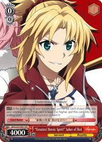 "Greatest Heroic Spirit" Saber of Red (APO/S53-PE01 PR) (Promo) [Fate/Apocrypha] - Blue Jay's Cauldron