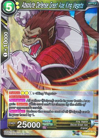 Defensa Absoluta Rey Gran Simio Vegeta (BT3-092) [Mundos cruzados] 