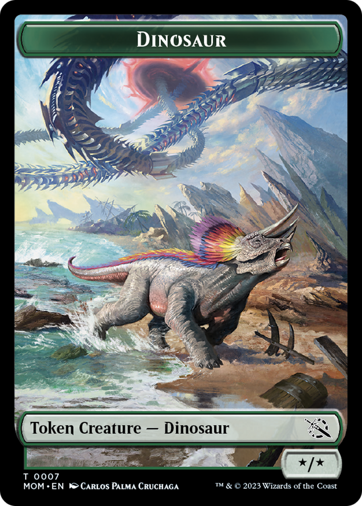 Soldado // Ficha de dinosaurio de doble cara [Fichas de la Marcha de la Máquina] 