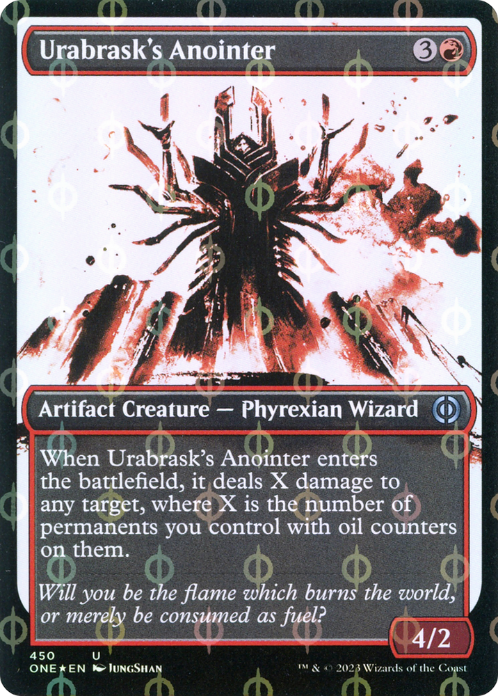 Unción de Urabrask (Showcase Ichor Step-and-Compleat Foil) [Phyrexia: All Will Be One] 