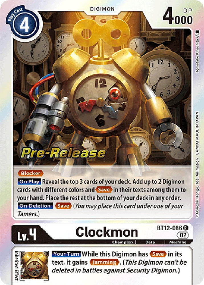 Clockmon [BT12-086] [Tarjetas de prelanzamiento a través del tiempo] 