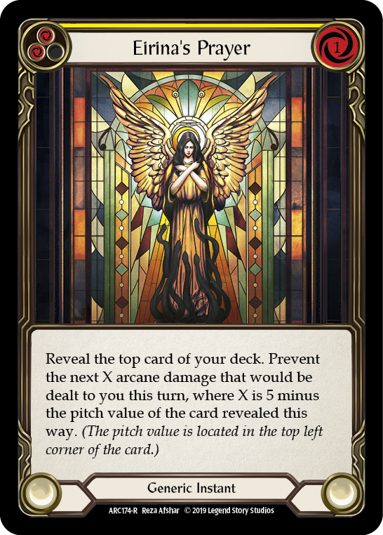 Oración de Eirina (Amarillo) [ARC174-R] (Arcane Rising) 1.ª edición Normal 
