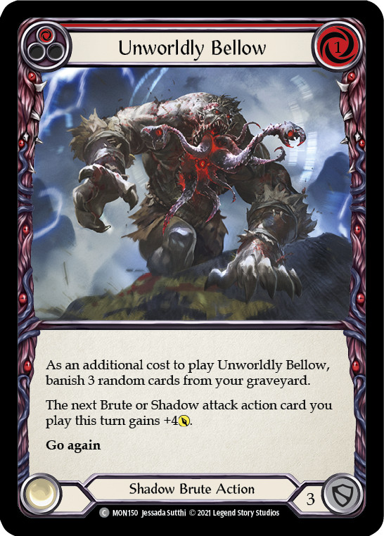 Unworldly Bellow (Rojo) [MON150-RF] (Monarch) 1.a edición Rainbow Foil 