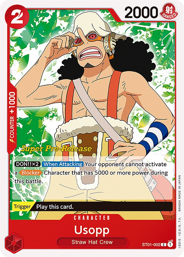 Usopp [Súper mazo inicial de prelanzamiento: Equipo de Sombrero de Paja] 