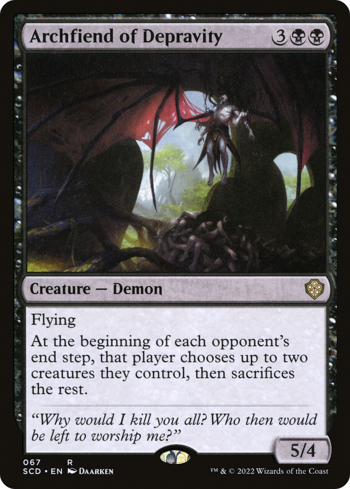 Archidemonio de la depravación [Mazos de Starter Commander] 