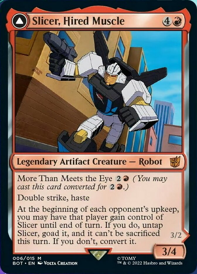 Rebanador, músculo contratado // Rebanador, antagonista de alta velocidad [Transformers] 