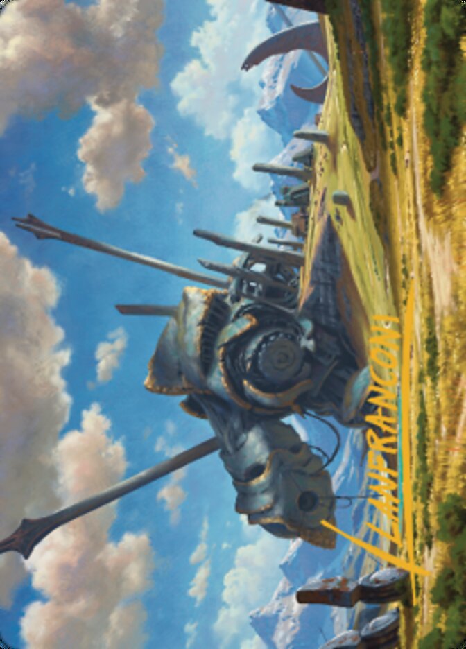 Tarjeta Plains Art 1 (firma estampada en oro) [Serie Dominaria United Art] 